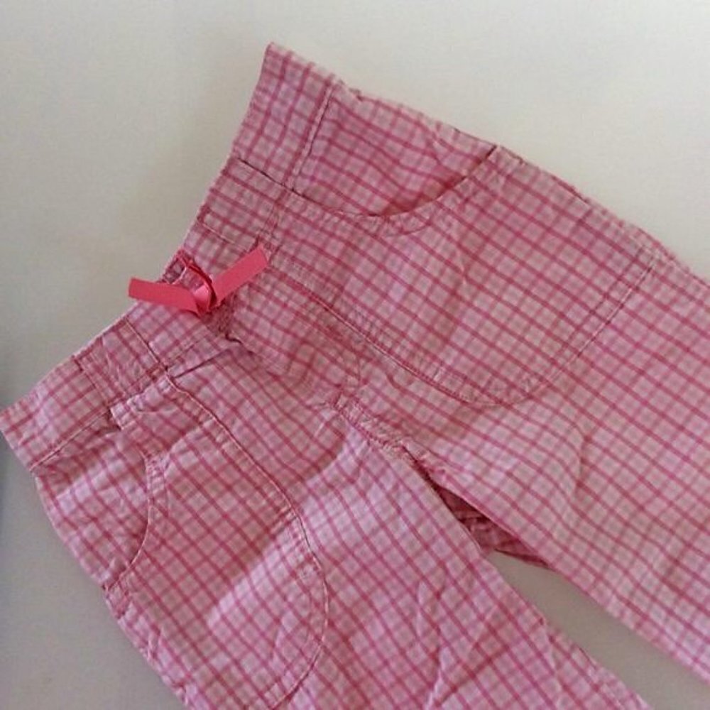 PINK PLAID CAPRIS - Picture 7 of 7